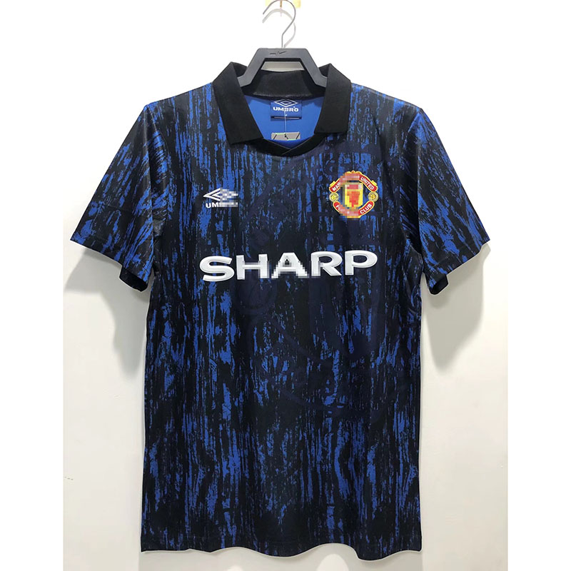 Camiseta Manchester United Retro Negro 1993 